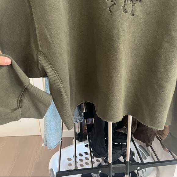 Halloween dancing pumpkin head skeleton sweater - Picture 4 of 5